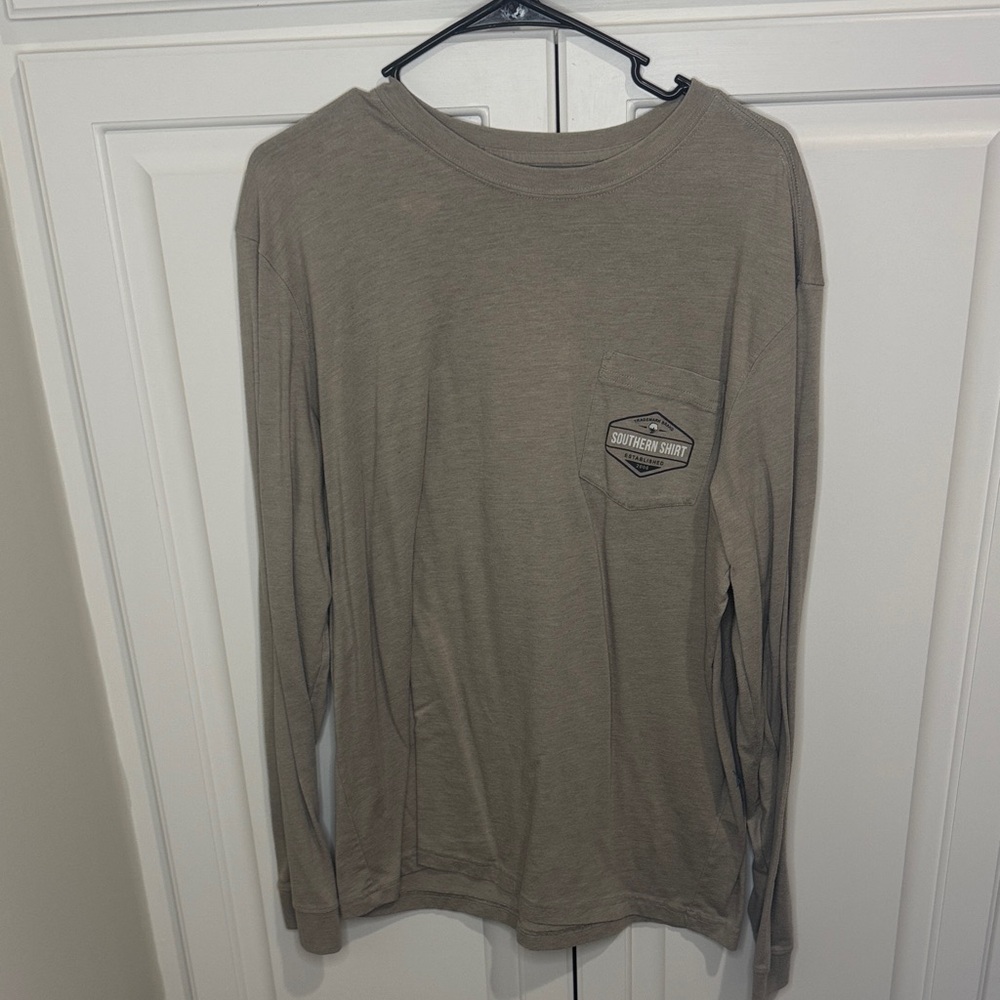 The Southern Shirt Company Men's Long Sleeve in Tan